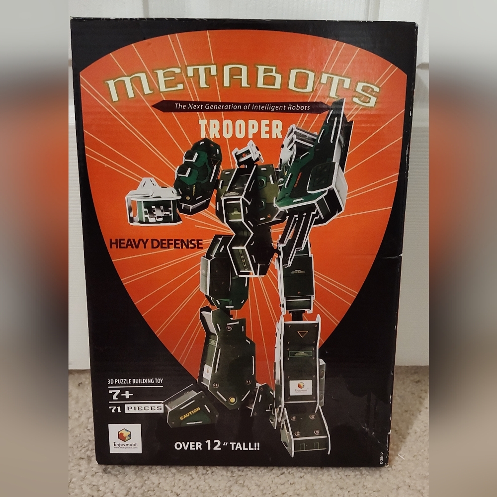Metabots heavy defense trooper 3D puzzle building toy, new in box